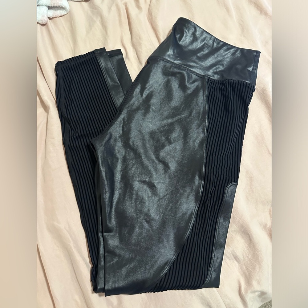 Fabletics Leather Workout Leggings - Brand new